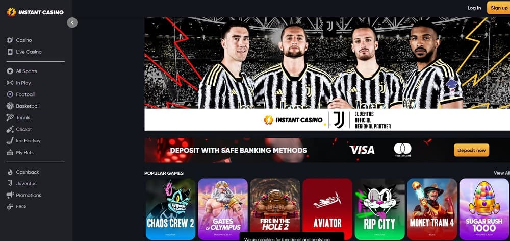 Instant Casino – one of the top Australia online casinos offering lightning-fast payouts and a vast game library.